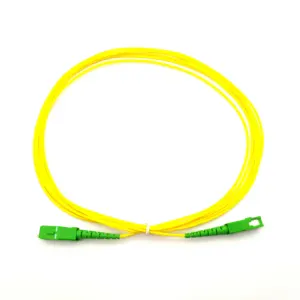 3 metros 3,0mm SC APC Simplex de modo único G652D cable de conexión de fibra óptica cable de parche de fibra de Jersey sc/apc parche cable