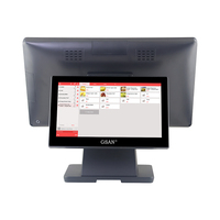 Sistema POS Touch Screen Doppio da 18,5 Pollici GSAN per Uso Intensivo, Registratore di Cassa All-in-One per Ristoranti