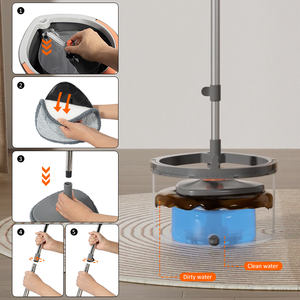 Fregona de invernadero HOLAMOPA, almohadillas resistentes al moho y cubo de secado ventilado - Product Image 3