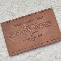 Patchs en cuir véritable personnalisés en gros Logo de marque en cuir PU pour vêtement