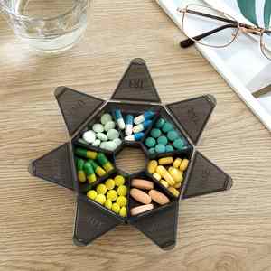 Organisateur de pilules hebdomadaire rond pour 7 jours - Product Image 4
