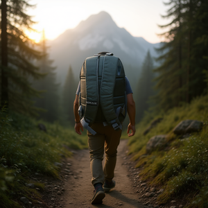 Sac à dos léger Nicks Club 1702 24L en toile de polyester avec ceinture à coussin d'air pour usage quotidien - Product Image 2