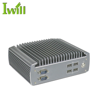 Gran oferta Core I5 6200 Mini PC sin ventilador ordenador integrado Industrial resistente 6COM HD 2Intel I210 I211LAN DDR4 para seguridad