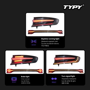 Conjunto de Luz Trasera y Cubierta de Maletero Trasera para Automóvil TYPY para Porsche Macan 95B.1 2014-2017, Actualización al Nuevo Macan 95B.2 2023 - Product Image 4