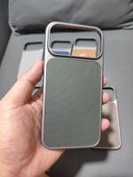 Coque de protection givrée à motif gaufré avec grande fenêtre pour iPhone 18 Pro Max, compatible avec les modèles iPhone 17, 16, 15, 14, 13