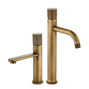 Robinet de lavabo européen monocommande en laiton antique à montage sur plan, avec cartouche céramique, pour <span class=keywords><strong>usage</strong></span> domestique, salle de bain, hôtel, garantie 2 ans - Product Image 1