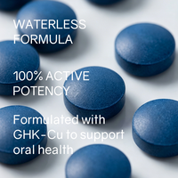 OEM ODM Comprimés de dentifrice au cuivre bleu GHK-Cu, reminéralisation NHA, réparation des gencives, sans fluor, 60 unités