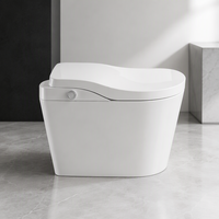 Couverture de toilette intelligente à chauffage instantané avec siège de toilette intelligent, lavage à l'eau chaude, séchage à l'air et télécommande