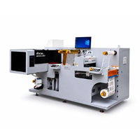 Nouvelle imprimante numérique industrielle à rouleaux pour étiquettes CMYK+W + Film métallique Or Argent, machine d'impression Flex BOPP avec découpe et plastifieuse
