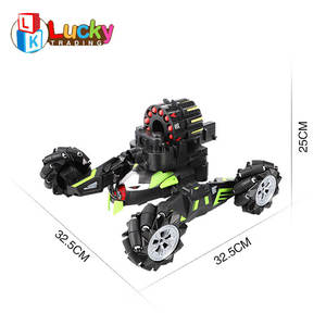 LK Toys Nouveauté Voiture Télécommandée Tout-Terrain Cascadeuse Type Char pour Enfants, Camion RC avec Fonction de Tir et Balles Souples - Product Image 5