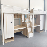 Lit superposé en métal moderne pour étudiants, en acier, pour dortoir scolaire