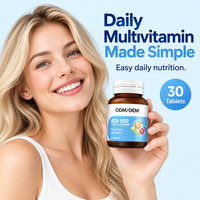 Comprimés multivitaminés quotidiens OEM ODM avec vitamines A, C, E, B2, B5, B12, K – Mélange complet de vitamines – Complément alimentaire pour adultes – Vente en gros