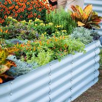 LJ Wholesale Grand Kit de Jardinière Ovale Surélevée en Acier Galvanisé Écologique pour Jardinage Domestique et Racines Profondes OEM ODM