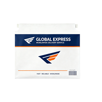 Enveloppes rigides en papier pour envoi postal, bande de déchirement facile, légères, logo personnalisé pour documents, dossiers, livraison par courrier de bureau