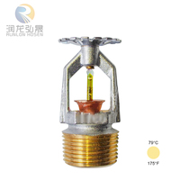 Kepala Sprinkler Air Api Tegak Runlong TY315 Chrome 68C 93C untuk Perlindungan Kebakaran Bandara