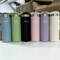 Mug de transport 16oz 1:1, thermos portable à isolation thermique de 6 à 12 heures, idéal pour les sports de plein air et la rentrée scolaire