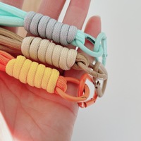 En gros, porte-clés promotionnel en nylon tressé style boxe, cordon de suspension pour voiture et téléphone portable, accessoires de charme chics