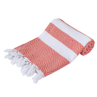 High Quality 100% Cotton Sand-Free Striped Design with Tassels Super Dry Pestemal Turkish Beach Towel Hammam Bath Towel