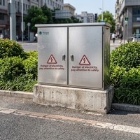 Armoire de distribution d'énergie basse tension JP, armoire de commande extérieure en acier inoxydable avec protection IP54 et courant de 630A