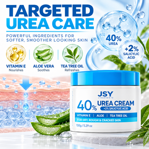 Crème pour les pieds quotidienne <span class=keywords><strong>à</strong></span> 40% d'urée et 2% d'acide salicylique, enrichie en vitamine E, aloe vera et huile d'<span class=keywords><strong>arbre</strong></span> <span class=keywords><strong>à</strong></span> <span class=keywords><strong>thé</strong></span>, pour les talons rugueux, secs et gercés, 150 g - Product Image 6