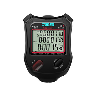 Cronómetro Deportivo de Precisión de 0.01s, Cronógrafo de Tres Filas, 500 Memorias, Cronómetro con <span class=keywords><strong>Bluetooth</strong></span> y Monitor de Frecuencia Cardíaca - Product Image 1