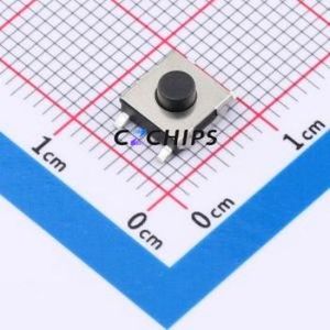 TSE06313-034D533DA-R1500 Tactile Switch SMD-4P,6.4x6.1mm Switch Single Pole Single Throw Round Button 2.8N 6.1mm - Product Image 1
