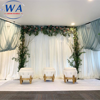 Système de toile de fond à double barre transversale pour mariages et événements