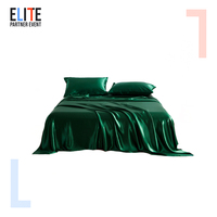 Parure de lit en soie satinée de luxe Taihu Snow, housse de couette en pure soie de mûrier, draps en soie, certifiée Oeko-Tex