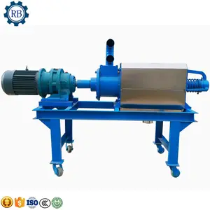 Sludge dewatering machine screw press volute type screw dehydrator for chemical fertilizer sludge treatment