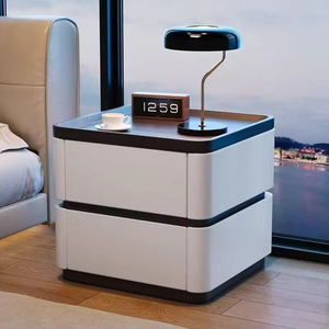 Tables de chevet intelligentes modernes en bois de luxe italien avec serrure à code pour <span class=keywords><strong>chambre</strong></span> d'hôtel et salon - Product Image 2