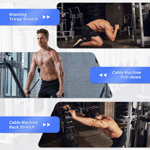 Cordes de triceps de gymnastique robustes attachements de machine de câble de <span class=keywords><strong>poulie</strong></span> d'haltérophilie avec la <span class=keywords><strong>corde</strong></span> de triceps de forme physique d'entraînement de muscle de bras arrière - Product Image 3