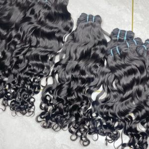 Gran oferta, cabello camboyano natural crudo de grado 12A, cutícula sin procesar, alineado, <span class=keywords><strong>onda</strong></span> suelta, paquetes de tejido de cabello virgen de 10 "-30" - Product Image 4