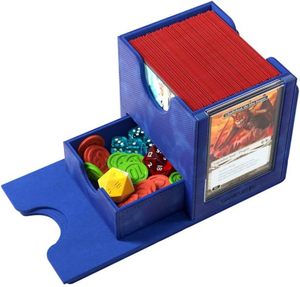 Boîte de rangement verticale pour cartes <span class=keywords><strong>Magic</strong></span> The Gathering <span class=keywords><strong>Commander</strong></span> en cuir PU pour fenêtre avant - Product Image 2