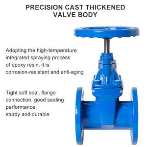 Z45X-16Q Gusseisen DN50 Flansch Absperr schieber Industrielle Rohrleitung Manuelle Turbine Absperr schieber mit verdeckter weicher Dichtung für Wasser - Product Image 5