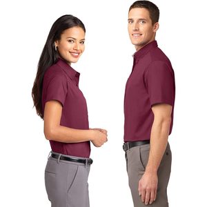 Camisa de Manga Corta para Hombre, Bordada Personalizada, con Botones, Popelina, Estilo Casual - Product Image 5