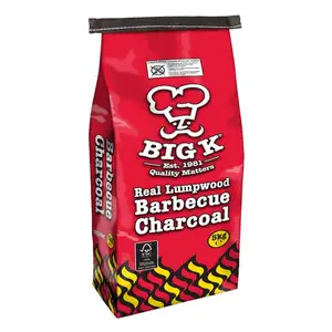 2Kg 4Kg 10Kg Kraftpapier Houtskool Verpakking Zak Barbeque Hout Houtskool Zak Papieren Zak Voor Houtskool