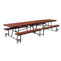 Table en bois pour cantine scolaire, ensemble table et chaises pour salle à manger d'étudiants, mobilier scolaire moderne pliable personnalisé, plateau de table pliable 18 mm