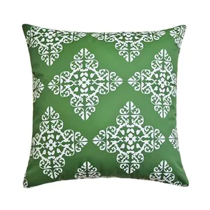 Twill Waterproof Colorful Print Outdoor Pillowcase Summer Cool Cushion Cover For Patio Sofa Balcony