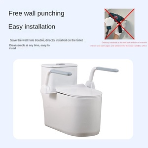 Barra de Apoyo para Inodoro KAVED, Montada en la Pared sin Perforaciones, con Repisa Elevadora para la Seguridad de Personas Mayores, Diseño Moderno y Simple - Product Image 2