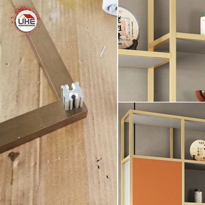 Perfil <span class=keywords><strong>de</strong></span> Aluminio <span class=keywords><strong>de</strong></span> 25 mm, Tubo Cuadrado para Exhibición, Estanterías, Gabinetes <span class=keywords><strong>de</strong></span> Cocina, Sistema <span class=keywords><strong>de</strong></span> Estanterías Minimalista Listo para Armar - Product Image 2