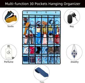 Organizador de Pared para Teléfonos Móviles y Calculadoras, Plegable, con Bolsillos de Tela, para Aula, Oficina y Escuela - Product Image 2