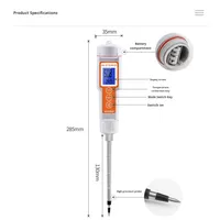 Nouveau testeur de conductivité portable 3-en-1 pour l'humidité du sol, TDS/EC/thermomètre