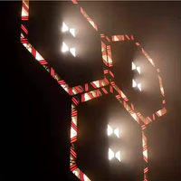 Lumière de scène LED rétro à pixels 3x60W, lumière stroboscopique rétro dorée, lumière de scène rétro DMX