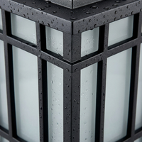 Ampoules LED néon d'extérieur de style européen, étanches IP65, blanc chaud, pour jardin, à tête simple/double, noir/bronze antique, pour villa et pelouse