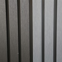 Panneau mural en plastique rainuré anti-UV, revêtement de façade décoratif, panneau mural décoratif imperméable pour extérieur