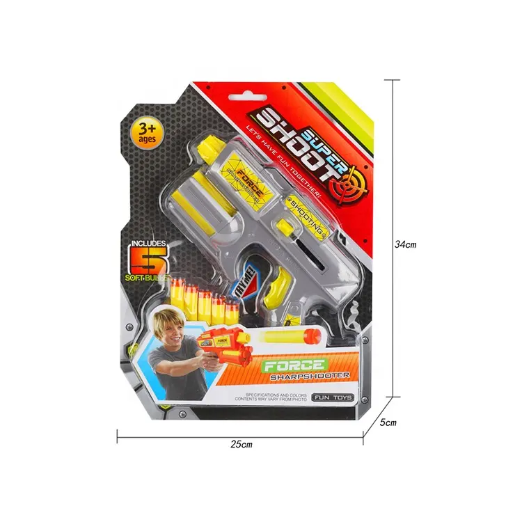 Best selling boys favorite weapon shooting toy manual soft shot gun