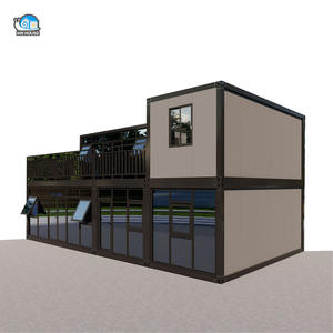 Современная двухэтажная красивая вилла отель контейнерный дом размещение все-в-одном сборный плоский контейнерный дом - Product Image 4