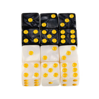 Lot de dés D6 en acrylique à effet marbre de 16 mm, motif nacré, dés de jeu à 6 faces, vente en gros