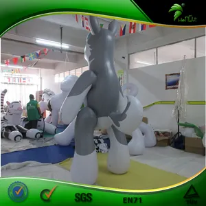 Игрушки Hongyi Уникальный Забавный дизайн взрослый Размер надувной серый костюм Хаски надувной костюм животного собаки