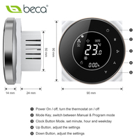 Thermostat intelligent pour climatiseur domestique Wifi Beca BAC-6000 avec écran tactile, ventilateur de sol, Rs485 Modbus
